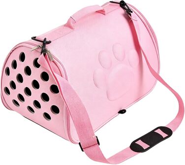 Транспортна сумка для кота/собаки Katzen - рожева, M | Легка переносна сумка для тварин для подорожей, прогулянок, ветеринара