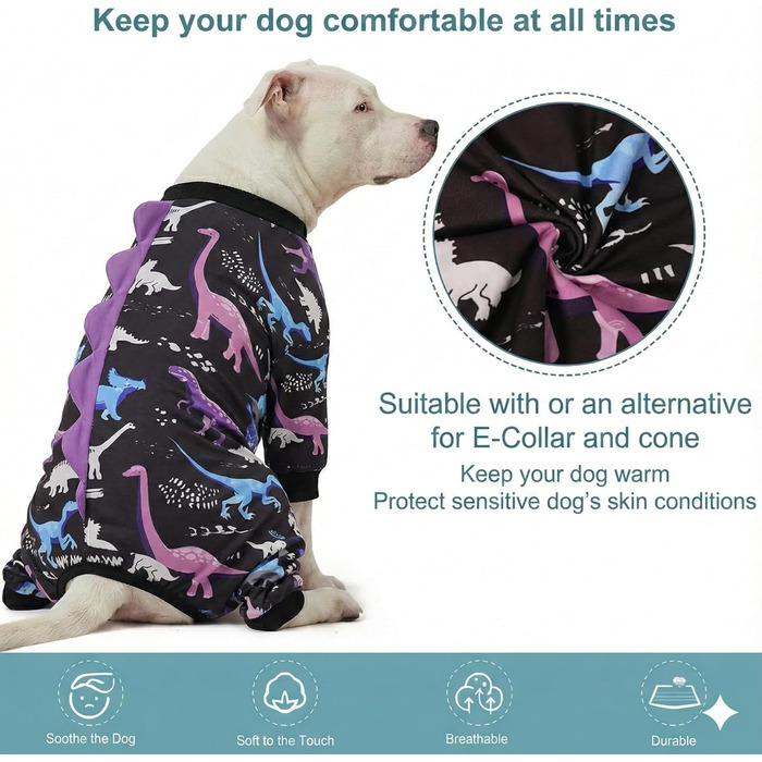 Комбінезон для собак великих порід LovinPet: дихаючий, з UV-захистом, антибактеріальний, для відновлення після операцій, зелено-оранжевий, XXX-Large