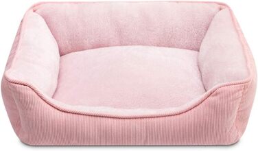 М'яке ліжко для котів та собак, рожеве, 55 x 45 x 15 см