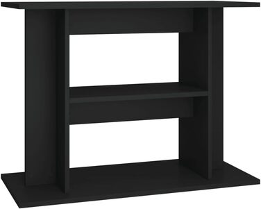 Тумба для акваріума Somanki, чорна, 80x35x60 см, ДСП, підставка для акваріума