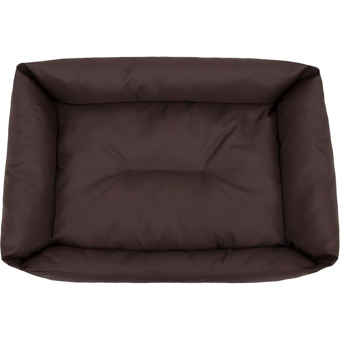 Крісло-ліжко для собак, м'яке лежання, крісло-кошик для тварин, 82 x 60 см, чорний колір, еко-жулль (XXL, коричневий)