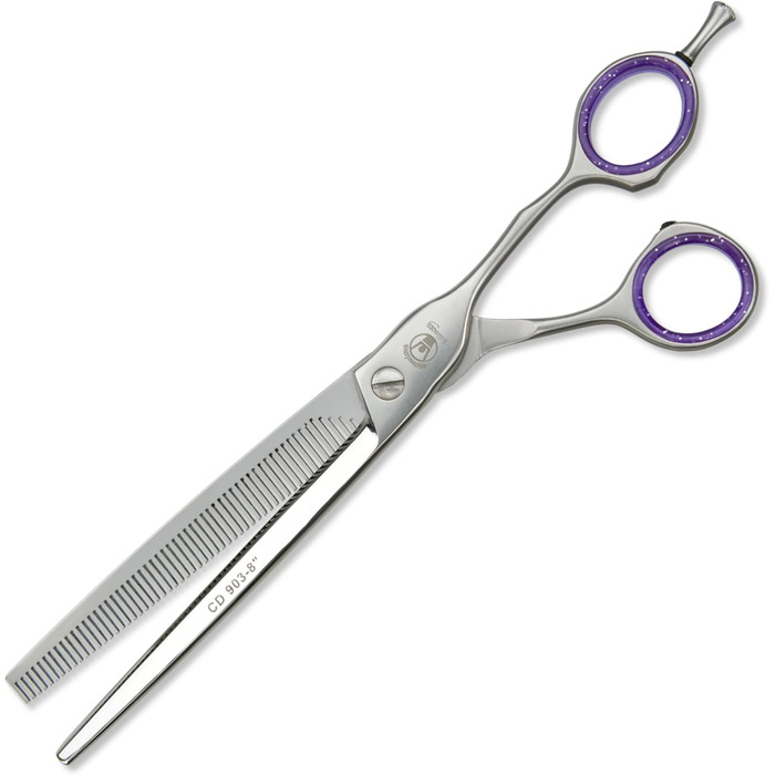 Професійна ножиця для грумінгу собак Weltmeister Solingen: моделююча, розріджуюча, з лезом як у бритви, 8 дюймів (20 см), 56 зубців, преміум-якість, Made in Germany