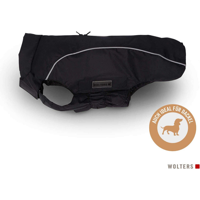 Водонепроникна куртка Wolters для такс, чорного кольору, розмір 40 см
