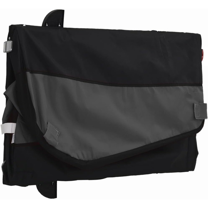 Причіп для велосипеда, причіп для собак, вантажний причіп, чорний, 30 кг, сталь, компактна упаковка, проста збірка