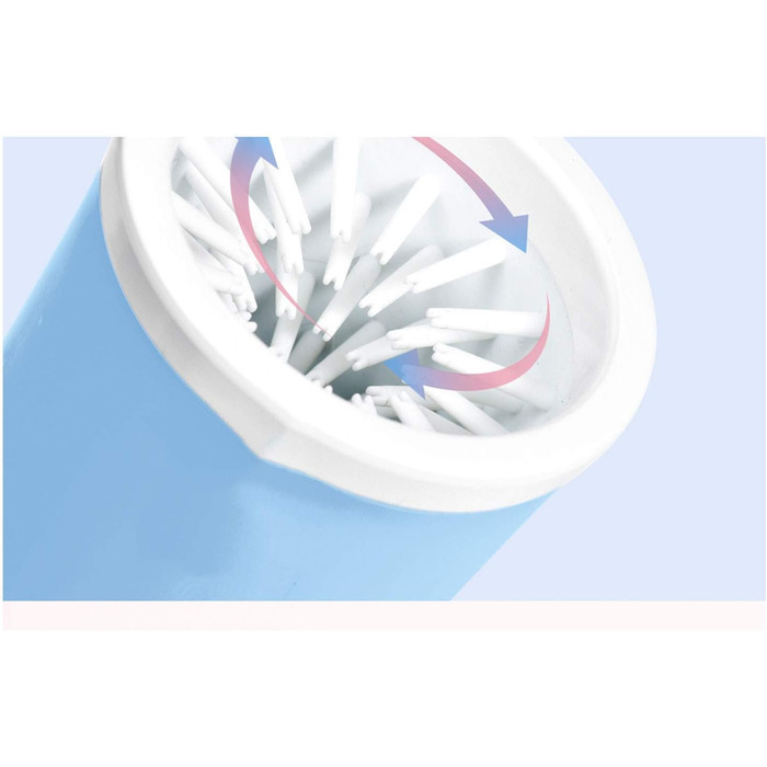 Автоматична мийка для лап домашніх тварин AXTMR з масажем, силікон, для собак та котів, Blue 150 мл