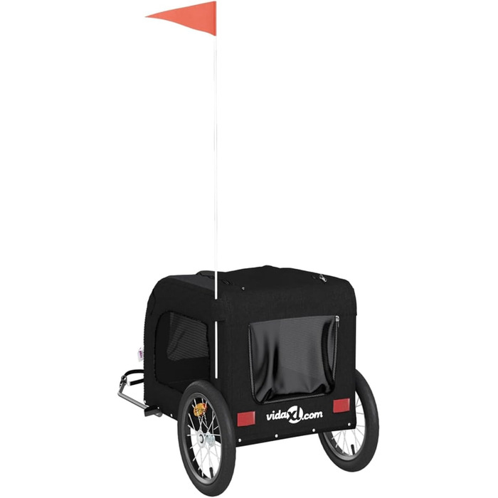 Причіп для велосипеда Arkem для собак, чорний, з оксфордської тканини та металу