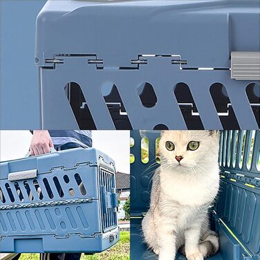 Транспортна переноска для котів та собак, складана, дихаюча, для подорожей - переноска для кошенят, цуценят, для авто, літака, кемпінгу