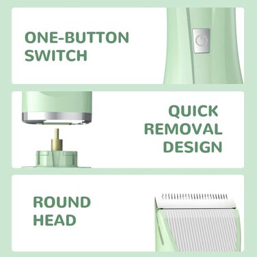 Багатофункціональний бездротовий тихий тример для догляду за тваринами, 4-в-1: тример, триммер для лап, точилка для нігтів. Підходить для собак, котів та інших дрібних тварин (білий)