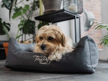 Ортопедичне собаче ліжко TrendPet Viscado сірого кольору, 100 см
