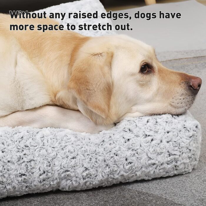 Кілимок для собак KSIIA, великий, 90x60 см, сірий, з неслизьким дном, дихаючий, для великих та середніх собак