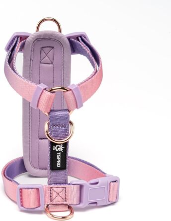 Нашийник для собак середніх порід TSPRO, не тягне, регульований, градієнт кольору (жовто-зелений, розмір 2)