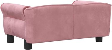 Килимок для собак VidaXL, м'який лежак для собак та котів, рожевий, 70 x 45 x 30 см