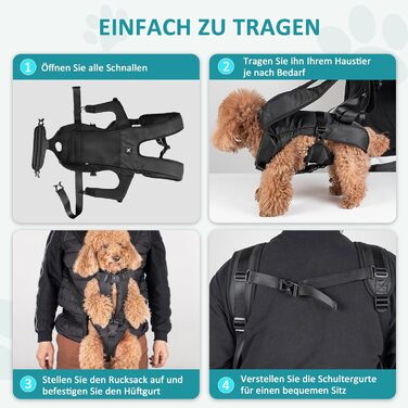 Рюкзак для собак ALLSOPETS армійський зелений L, легкий регульований передній рюкзак для середніх собак, для подорожей, походів, активного відпочинку