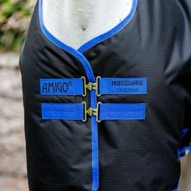 Легка попона для коней Horseware Amigo Ripstop 900D Lite (0г), чорно-синя, розмір 145 см / 6'6
