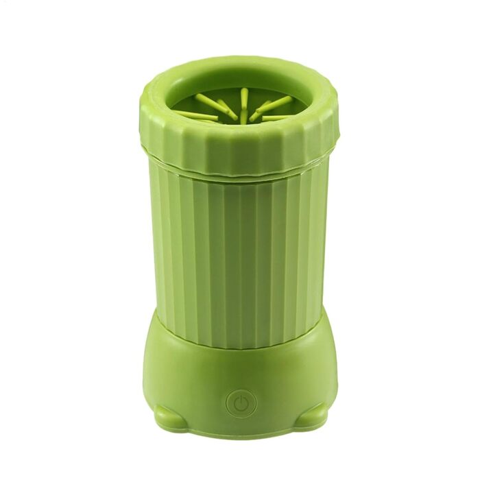 Автоматичний очищувач лап для собак, електричний | Автоматична мийка лап для собак USB, портативна для котів та собак, зелений