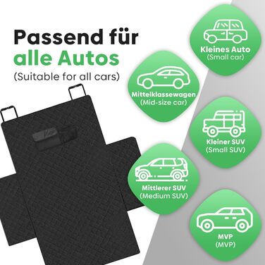 Захист для багажника авто DEFACTO для собак з боковинами та захистом краю, водовідштовхуючий, стійкий до подряпин, легкий у догляді, універсальний, килимок для собак у багажник