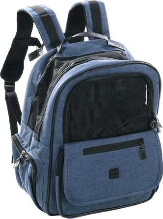 Рюкзак для собак Hunderucksack Wiro Зелений – 40x25x41 см – поліестер, посилена спинка, знімний піддон, страховка, нагрудний ремінь, кріплення для авторемня, Trolley-fix Зелений (Блакитний, 40x25x41CM (Пакети з 1))