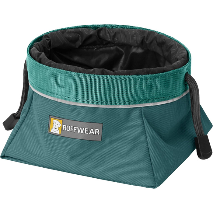 RUFFWEAR Quencher Cinch Top Bowl - Миска для води для собак, велика, Tumalo Teal