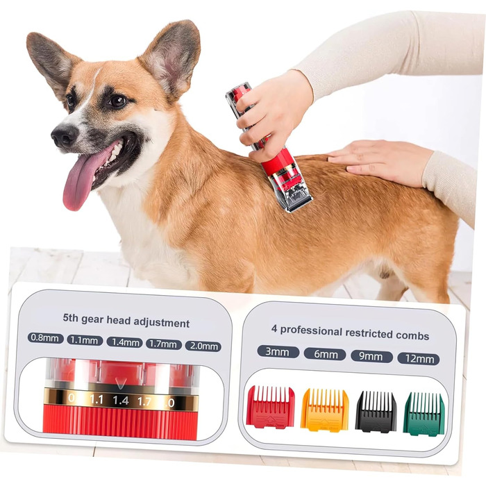 Триммер для собак та котів BESPORTBLE: бездротовий, тихий, з LED-дисплеєм та аксесуарами