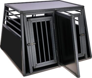 Транспортна переноска для собак Kerbl Vacation з алюмінію, 77x55x50 см, з антиковзним килимком, для легкої очистки