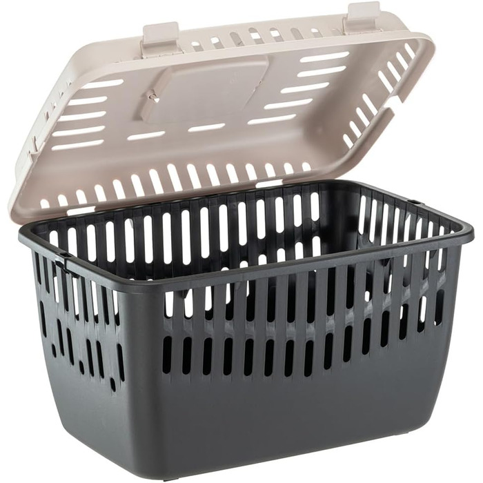 Переноска для котів та собак Ferplast Binny 2, переноска для тварин, для маленьких собак та котів до 8 кг, складаний ручка (48 x 32 x 33 см)