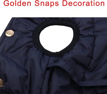 Тепла зимова куртка для собак JoyDaog, фліс, для маленьких собак, розмір XS, блакитна