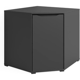 Комод Vicco Ruben з дверцятами, антрацит, 78x77,6 см, шафа для зберігання
