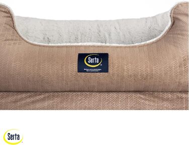 Ортопедичне ліжко для собак Serta Cuddler (велике), 86 x 61 x 25 см, шоколадно-коричневе