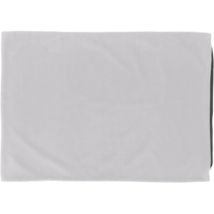 М'яке ліжко для собак великих порід Doctor Bark GreenLabel, зелений колір, знімний чохол L, світло-сірий