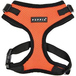 Шлея Puppia Ritefit для малих і середніх собак, регульована, м'яка, проти ривків, для цуценят, помаранчева, розмір L