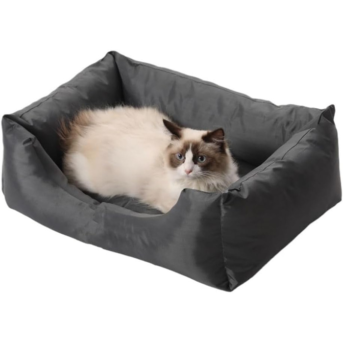 Водонепроникне лежанка для собак M&Catree, прямокутна, м'яка, сірого кольору, розмір 60x80x24 см