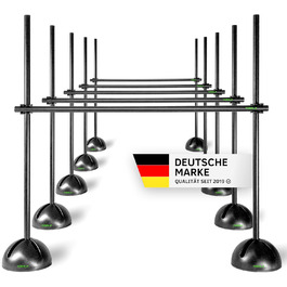 Набір для координації TOOLZ (5 шт.) – Сітка для спритності, тренувальні стійки та кліпси для паркур, слалом та стрибки – Набір для координації з сумкою