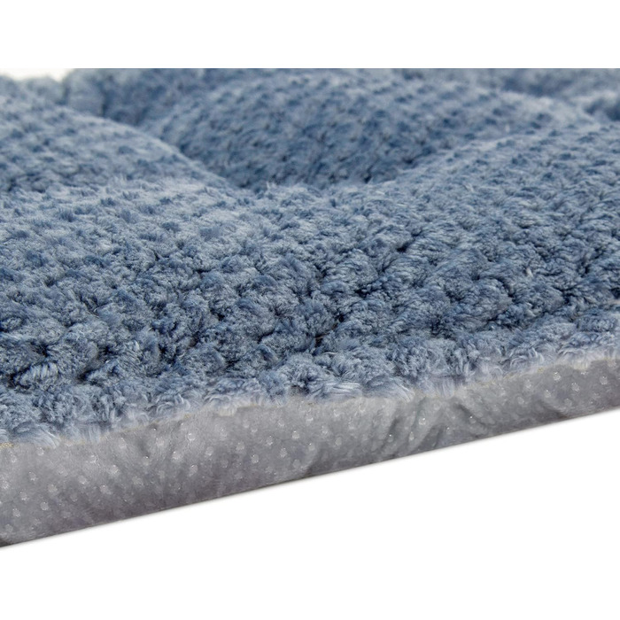 Лежак для собак і котів WONDER MIRACLE Fuzzy Deluxe, супер плюш, машинне прання, 38,1x58,4 см, сірий