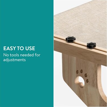 Кішка гамак для підвішування на підвіконні Navaris - зручна лежанка для котів - лежанка на підвіконні - підходить для котів вагою до 14 кг - установка без інструментів