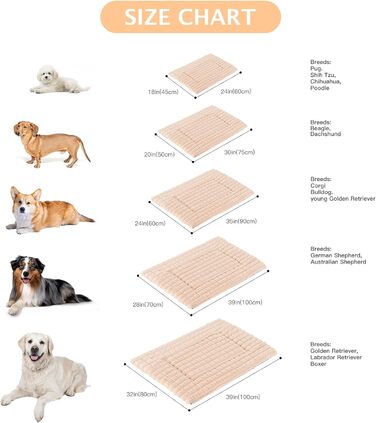М'яке ортопедичне ліжко для собак BVAGSS, 90x60 см, кольору абрикос. Зручна лежанка для собак маленьких, середніх та великих порід. Легко миється, з антиковзким дном.