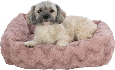 Ортопедичне ліжко для собак TRIXIE Vital Loki, 65x50 см, рожеве - м'яке ліжко з Memory Foam для маленьких собак, суглобово-захисне