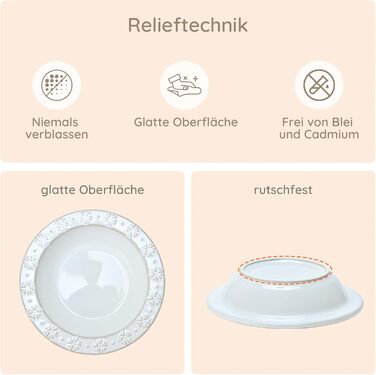 Набори керамічних мисок для котів SPUNKYJUNKY (3 шт.) - білий, сірий, ø16 см