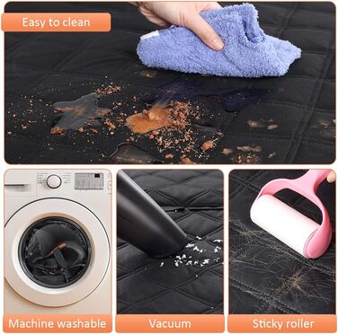 Захист для заднього сидіння автомобіля для собак KYG, водовідштовхувальний, знімний, сумісний з Isofix, 128x58x45 см