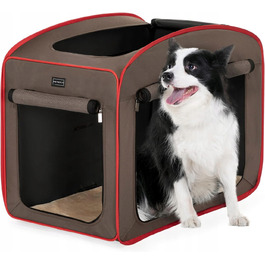 Переноска для собак PetsFit, коричнева, L/XL (64 см x 79,5 см x 56 см)