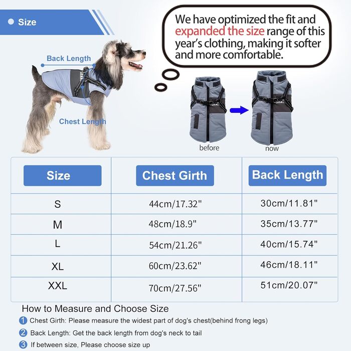 Теплий зимовий одяг для собак, куртка та повідки для маленьких та середніх собак, блакитний XL, сірий