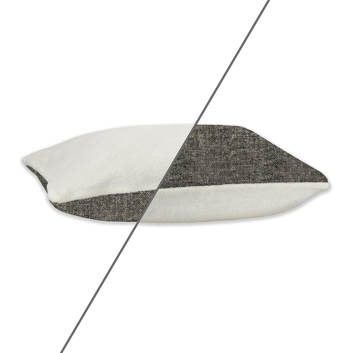 Sleepy Fox® Преміум Печера-ліжко для собак та котів - Нагороджений, запатентований дизайн (Medium: 85w x 75d x 55h cm, Сірий велюр)