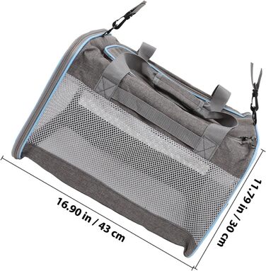 ANDRESLAD Сумка-переноска для котів та цуценят з дихаючої тканини Оксфорд, легка, з сіткою, для подорожей