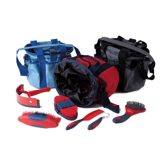 Сумка для грумінгу Rhinegold 0 з набором для догляду - блакитна, універсальний розмір