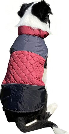 Водонепроникний зимовий теплий одяг для собак - зимовий теплий одяг для маленьких та середніх собак (коричневий, червоний, XXL)