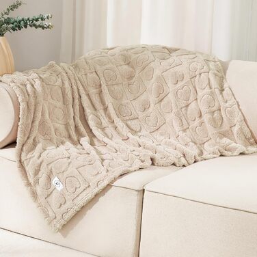 Плед для собак та котів Luciphia, 2 шт. у бежевому кольорі, 145x102 см (57x40 дюймів), прання можливе