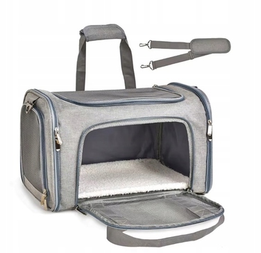 Переноска для котів та собак, сумка з плечовим ременем, 45x30x30 см, розмір M (I218)