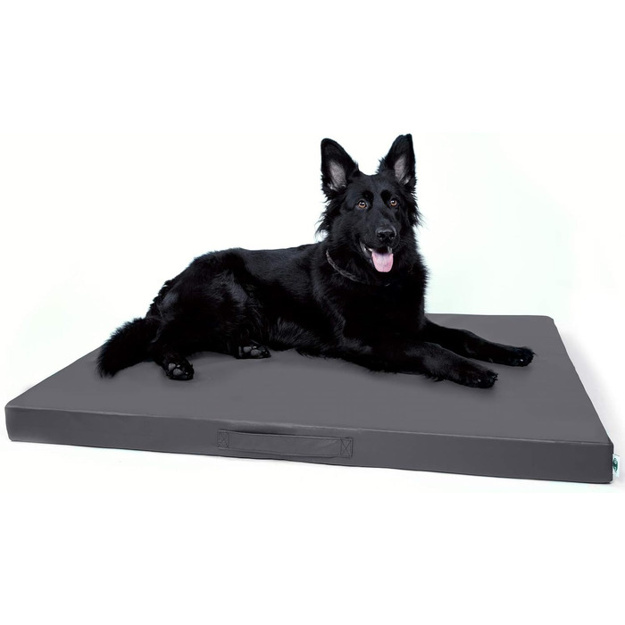 Килимок для собак CopcoPet Jumbo коричневого кольору 90 x 70 x 8 см – міцне штучне шкіряне покриття, легко миється, неслизький, для собак, квартири, саду, переноски, кемпінгу – товстий килимок 90 x 70 x 8 см