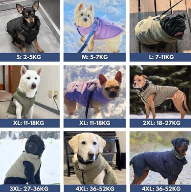 Зимова куртка для собак Spark Paws Warmshield™, чорна, теплий фліс, водовідштовхуюча, вітрозахисна, з відбивачами, для середніх і великих порід, захист від холоду, парка