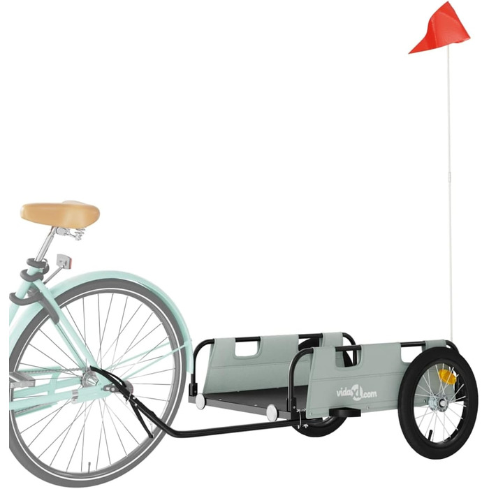 Фархангер ARKEM для велосипеда: сірий, з оксфордської тканини та металу, кошик для собак