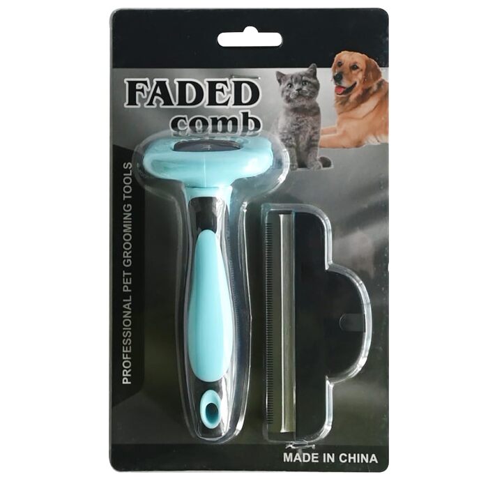 Щітка для собак та котів Ram® для видалення шерсті та підшерстя (двостороння)